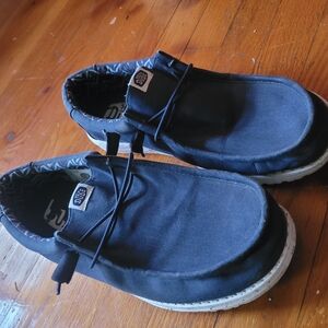 Hey Dude Men's Dark Gray Slip-On Loafers